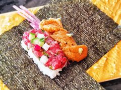 海胆生牛肉手卷-老乾杯和牛烧肉(王府中环店)