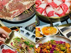 葱油墨鱼-围炉肉舍•炭烤活鳗•丹东海鲜烤肉(步行街店)