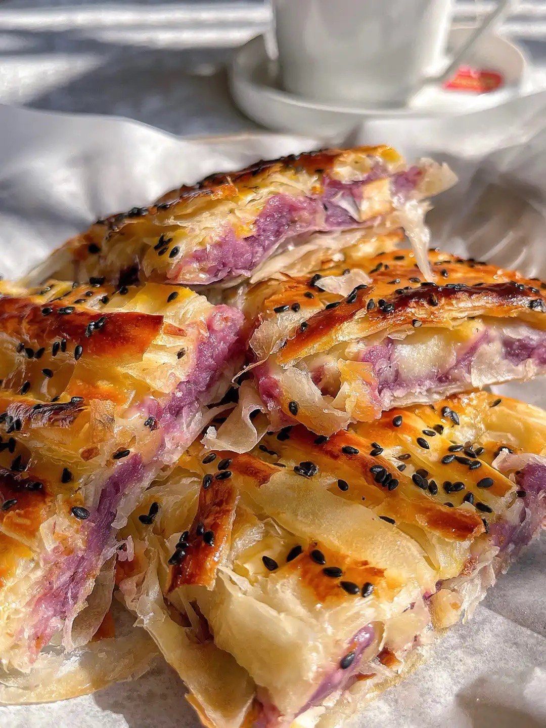 超级好吃的紫薯手抓饼!