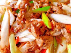 葱爆羊肉-北三沙家烧麦(北头道街店)