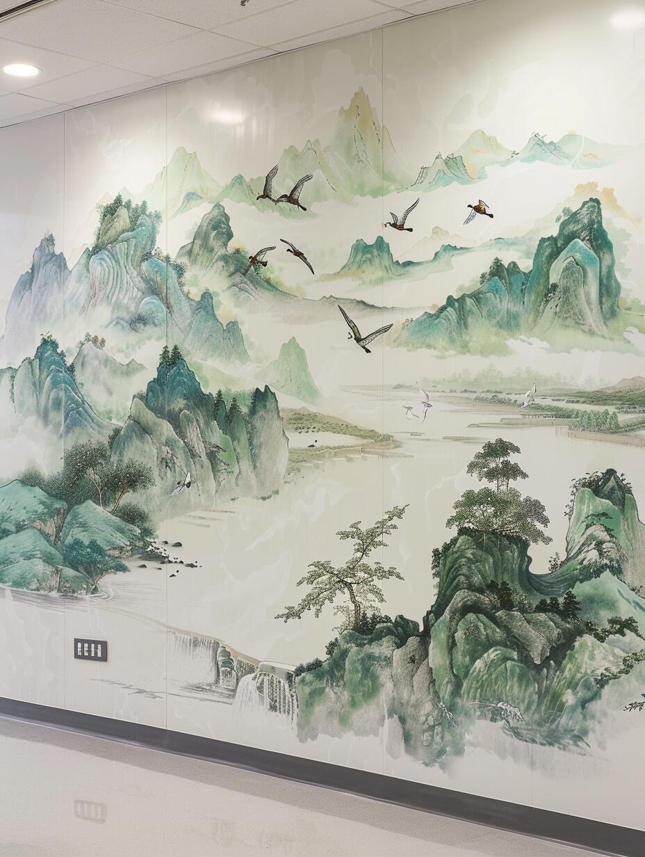 山水墙绘
