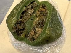 菜干夹笋青团-钱记包子糕团