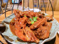 鲜椒干焖鸡-东来菜馆•手抓海鲜家常菜•海鲜锅贴(鸽子窝店)