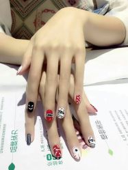 点击看大图 -孔雀手美甲美睫护理