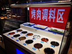 自助调料区-韩京炭火烤肉自助料理(柯桥万达店)