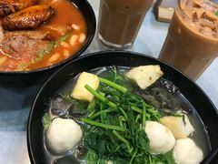 番茄浓汤鸡翅猪扒通粉-华嫂冰室(尖沙咀店)