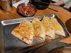 烤肉泡菜馅饼-包装马车·韩国料理·포장마차