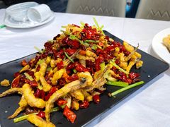 干煸鱿鱼须-大眼锅贴水饺(河东店)