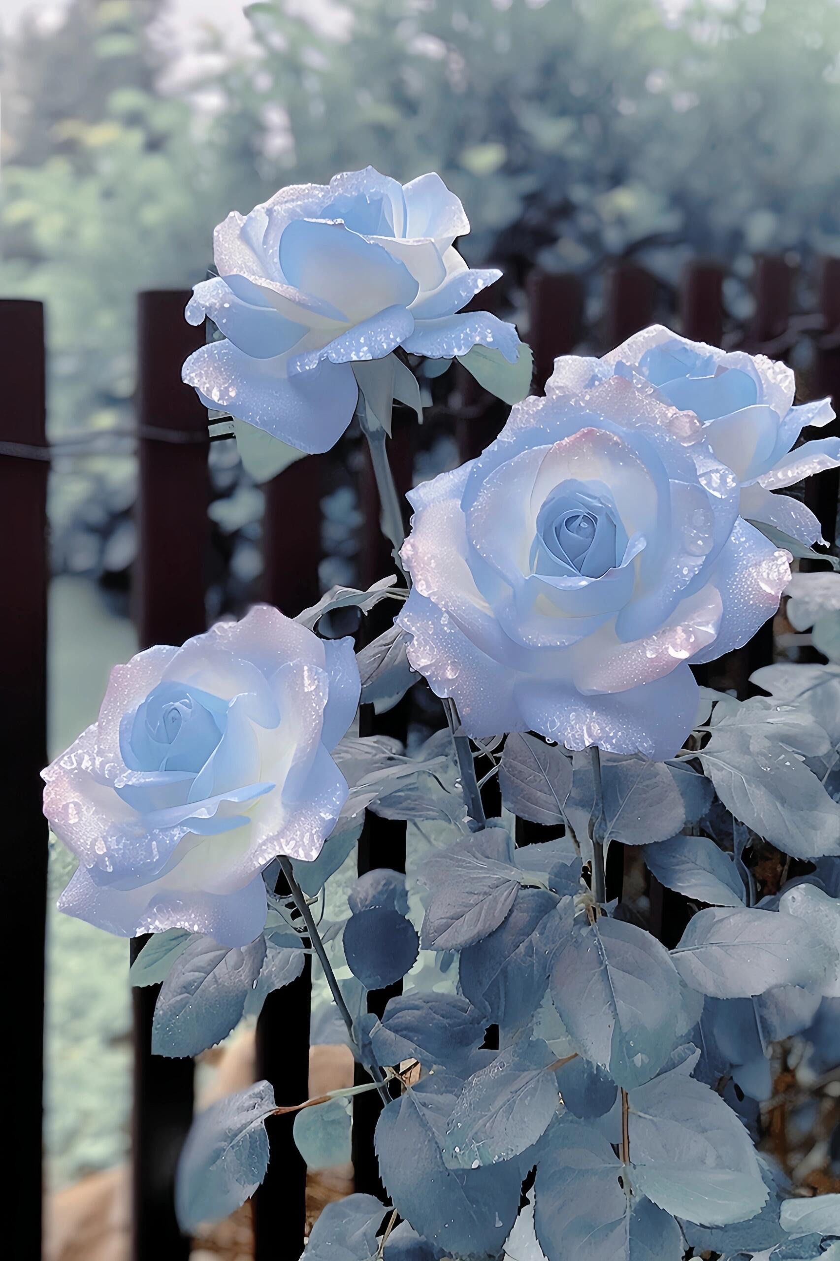 有一种玫瑰叫碎冰蓝～他有一个很浪漫的花语