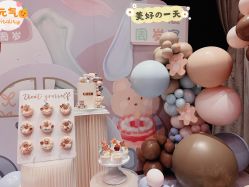点击看大图 -童话气球party布置宝宝宴生日求婚派对(厦门店)