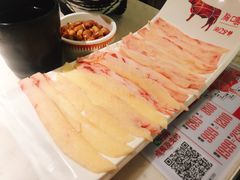 胸口油-左庭右院鲜牛肉火锅(浦江欢乐颂店)