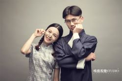 怀旧复古-巴黎婚纱摄影工作室