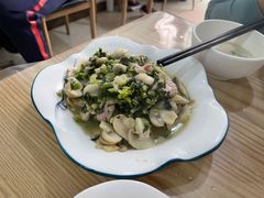 雪菜蘑菇肉片-素勤饮食店(城头巷店)