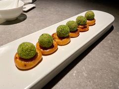 葱油饼鹅肝-木守西溪溪隐餐厅