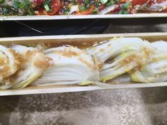 竹筒蒸娃娃菜-胡须哥网红竹筒菜