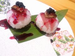 鹅肝红酒雪梨丸子寿司-竹幸日本料理(国光1937科技文化创意园店)