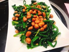 果仁菠菜-哥俩好牛肉大串