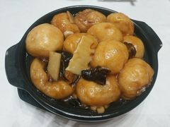 香菇菜心面筋煲-乾隆美食·本帮菜(黄河路店)