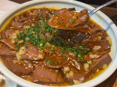 葱椒炝嫩猪肝-老灶味道·本帮菜(昌平路店)