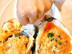 烤乳山大生蚝-开海·红岛海鲜虾水饺(石老人店)