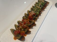 芒种虾皮拌烧椒皮蛋-船歌·鱼水饺青岛菜(枫蓝国际购物中心店)