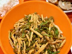青椒干子肉丝干挑面-五村饭店
