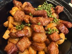 煎烹雪花牛肉-狮王府淮扬菜(夫子庙老门东店)