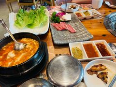 嫩豆腐汤-万兴佳烤肉·长白山老味道(宏泰广场店)