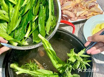 假芫茜汤煲!清远独一份吗 肉鲜汤清甜