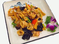 五花肉炒笔管鱼-阿喆私房菜(西五路店)