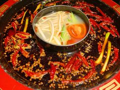 红白鸳鸯锅-矮板凳老火锅(宽窄巷子店)
