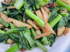 菜心金蒜炒鲍菇-域乐楼清真饭庄(华北路店)