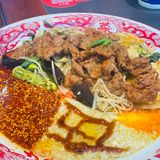 万达美食冒菜 辣五爷 捞冒和蘸冒