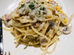 黑松露奶油蘑菇培根意面-麦田工坊(月湖店)
