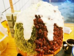 抹茶生乳かき氷-WONDER ICE 萬得冰田(建設路总店)