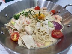 冰岛大虾球蟹棒意大利面-西语·炭烧牛排(卓越中寰店)