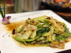 牛心菜爆螺片-渔人家宴
