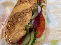 五黑黑胡椒厚切牛排三明治-赛百味SUBWAY(万柳华联店)