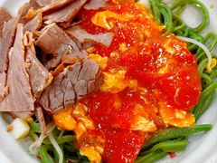 西红柿鸡蛋面-手擀菠菜面(西康路店)