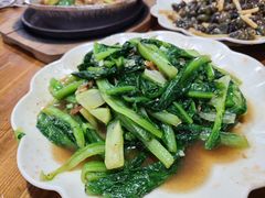 豆豉鲮鱼炒油墨菜-南记食粥坊·宵夜大排档(莲花总店)