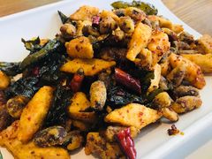 普洱茶炒包浆豆腐-云海肴·汽锅鸡·云南菜(苏州中心店)