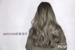 长发大卷青灰Kikou-HIPSTER形象设计