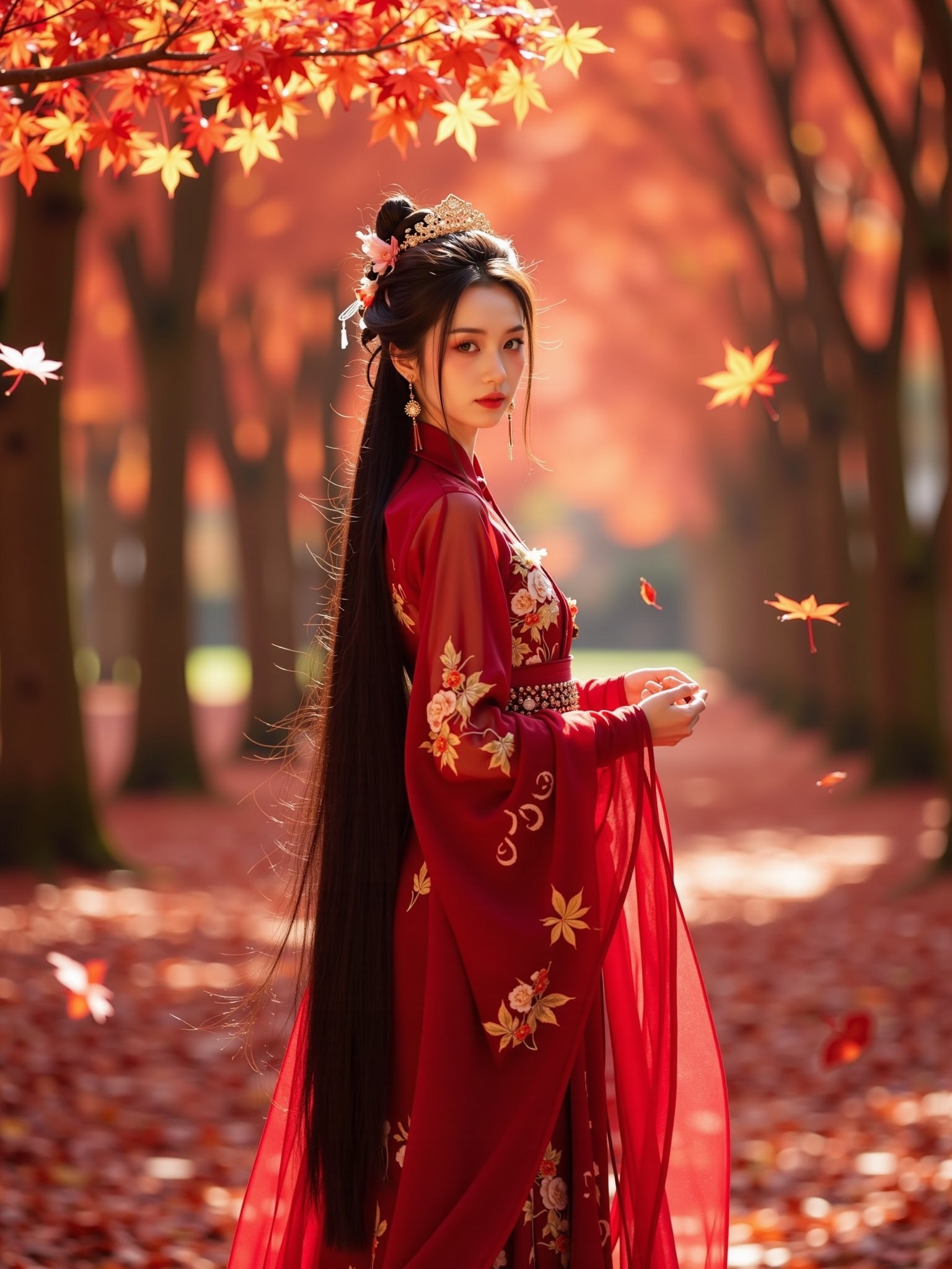 古风美女红衣梦