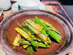 红葱酱煎秋葵-苏帮袁Sue Cuisine(南开大悦城店)