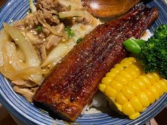 牛肉丼鳗鱼双拼定食-渔寿司·日本料理(艾尚天地店)