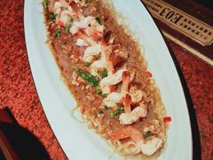 金银蒜蒸凤尾虾-绿茶餐厅(蓝色港湾店)