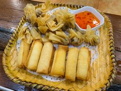 炸牛奶拼炸云吞-阿多私房菜(顺德店)