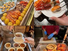 -广州万富希尔顿酒店·感趣自助餐厅·金秋蟹宴生蚝海鲜刺身