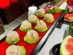 手工扇贝蟹黄虾滑-捞三国美蛙鲜鱼火锅(茂业店)