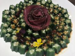 黑椒牛肉拼秋葵-将相和·海鲜蒸饺大连菜